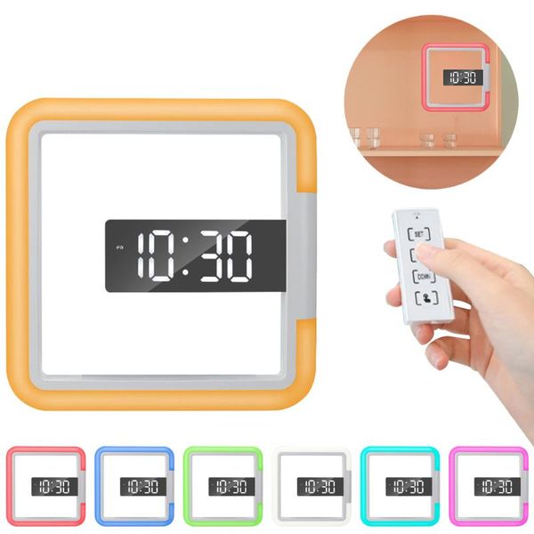 wall clocks home digital clock led rgb with temperature remote control mirror surface snooze dimming usb mount
wall clocks home digital clock led rgb with temperature remote control mirror surface snooze dimming usb mount