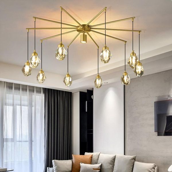 chandeliers nearcam post-modern crystal all-copper light luxury simple living room dining bedroom led art lamps
chandeliers nearcam post-modern crystal all-copper light luxury simple living room dining bedroom led art lamps