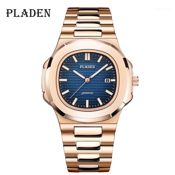 man watch pladen 2021 arrival stainless steel strap watches rose gold bracelet date luminous hand wristwatch wristwatches, Slivery;brown
man watch pladen 2021 arrival stainless steel strap watches rose gold bracelet date luminous hand wristwatch wristwatches, Slivery;brown