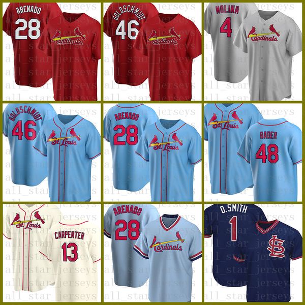 28 nolan arenado st. baseball jersey louis custom cardinal 46 paul goldschmidt 4 yadier molina 13 matt carpenter 1 ozzie smith bader purple, Blue;black
28 nolan arenado st. baseball jersey louis custom cardinal 46 paul goldschmidt 4 yadier molina 13 matt carpenter 1 ozzie smith bader purple, Blue;black