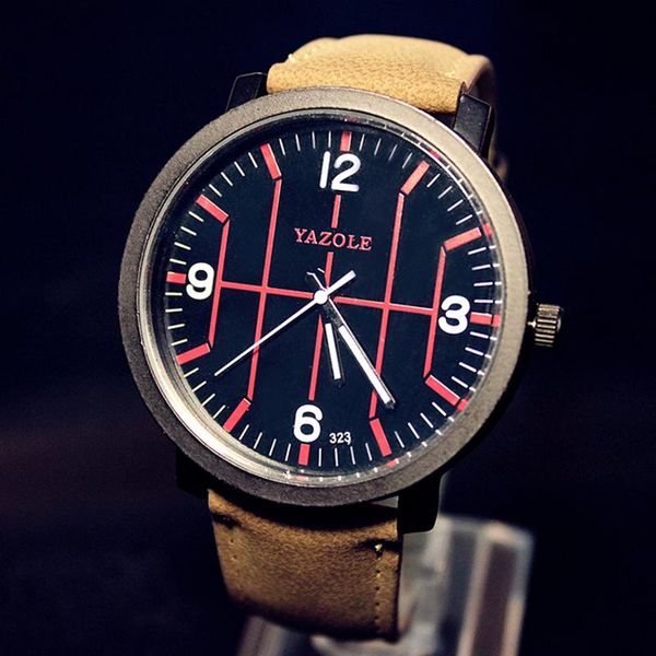 wristwatches yazole men sports watches male clocks luminous watch leather quartz relogio masculino, Slivery;brown
wristwatches yazole men sports watches male clocks luminous watch leather quartz relogio masculino, Slivery;brown