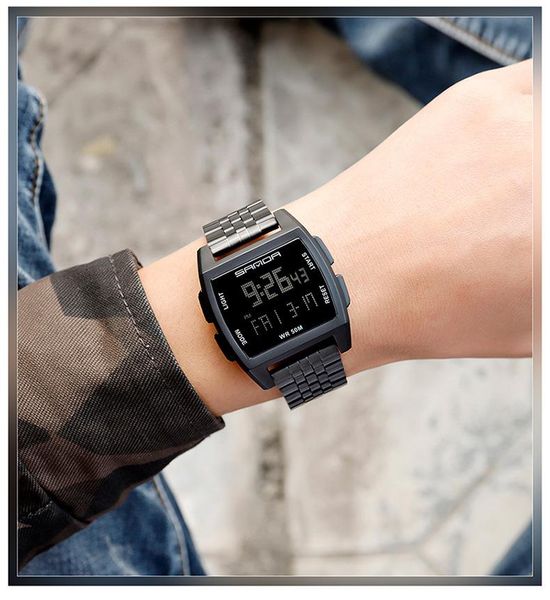 wristwatches watch men digital wristwatch led sport outdoor brand stainless steel watches clock gifts, Slivery;brown
wristwatches watch men digital wristwatch led sport outdoor brand stainless steel watches clock gifts, Slivery;brown