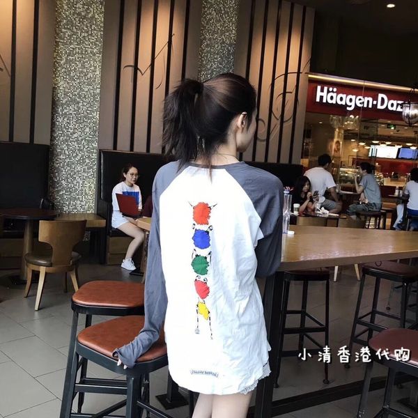 kong hong crosin ch long sleeve bottomed t-shirt pure cotton sanskrit cartoon print thin long t-shirt, Black
kong hong crosin ch long sleeve bottomed t-shirt pure cotton sanskrit cartoon print thin long t-shirt, Black