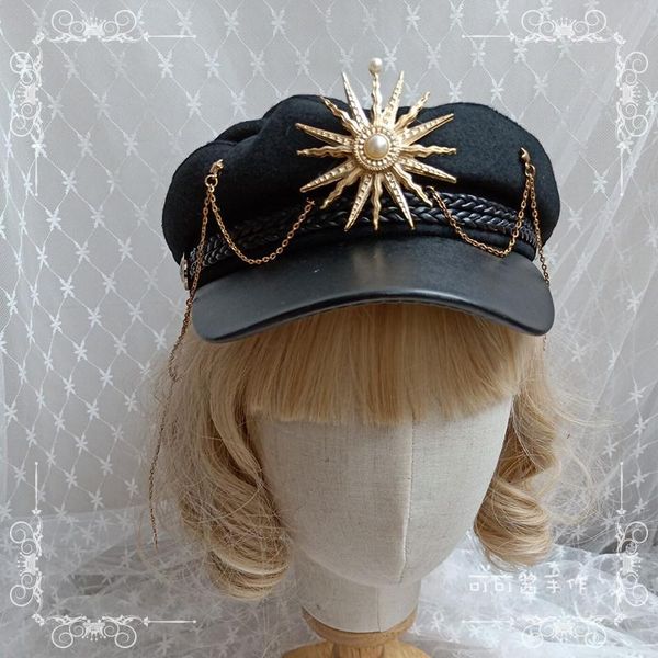 other event & party supplies handmade dark army lo cap jk beret autumn and winter peaked cos lolita navy hat chain octagonal
other event & party supplies handmade dark army lo cap jk beret autumn and winter peaked cos lolita navy hat chain octagonal