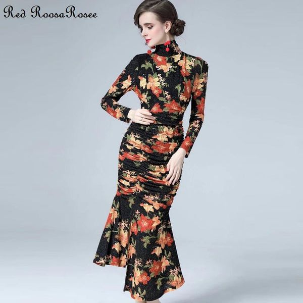 casual dresses red roosarosee spring summer women stand collar long sleeve floral print irregular slim dress vestidos robe femme, Black;gray
casual dresses red roosarosee spring summer women stand collar long sleeve floral print irregular slim dress vestidos robe femme, Black;gray