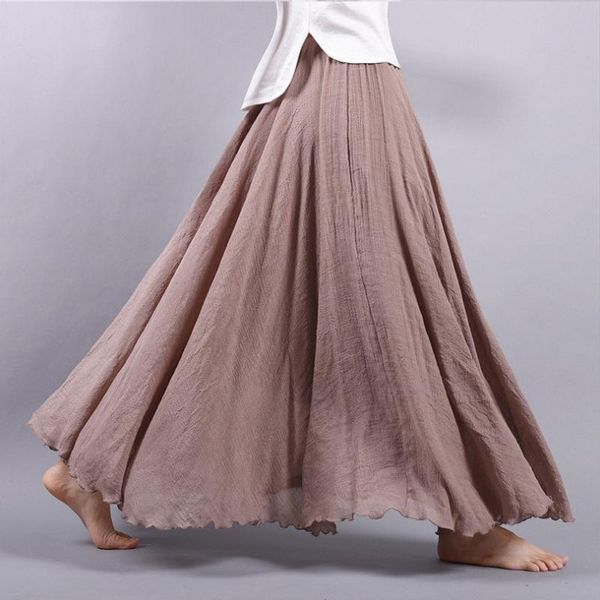 skirts 2021 fashion brand women linen cotton long high waist pleated maxi beach boho vintage summer faldas saia, Black
skirts 2021 fashion brand women linen cotton long high waist pleated maxi beach boho vintage summer faldas saia, Black