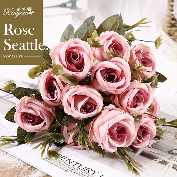 new style silk flower artificial rose imitation flowers seattle rose wedding boquet holder beam 6 flower a bunch
new style silk flower artificial rose imitation flowers seattle rose wedding boquet holder beam 6 flower a bunch