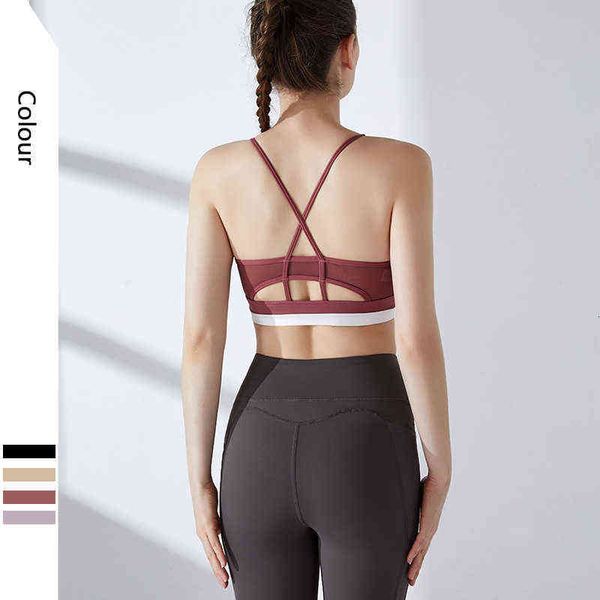 women's tanks camis contrast color tight yoga cloth women's mh splicing sports bra running fitns quick drying breathable vt, White
women's tanks camis contrast color tight yoga cloth women's mh splicing sports bra running fitns quick drying breathable vt, White