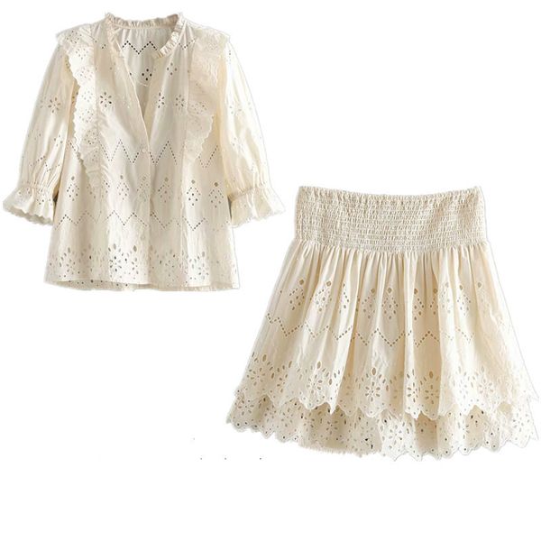 women's clothing from two parts fashion fashion-style raw temperament bottoming shirt + high elastic waist skirt hollow suit pyva, White
women's clothing from two parts fashion fashion-style raw temperament bottoming shirt + high elastic waist skirt hollow suit pyva, White
