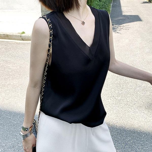 women's blouses & shirts black summer elegant tunic vintage office plus size satin silk blouse basic chiffon shirt 2021 for women, White
women's blouses & shirts black summer elegant tunic vintage office plus size satin silk blouse basic chiffon shirt 2021 for women, White