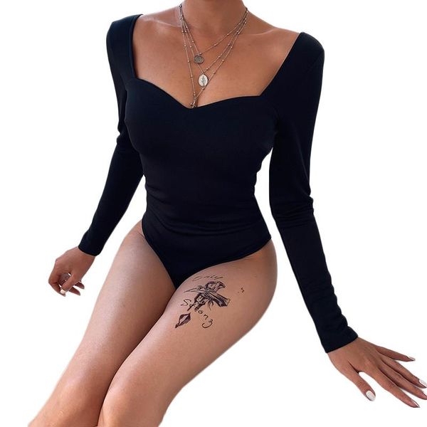 women's jumpsuits & rompers womens ladies long sleeve bodysuit stretch v neck leotard body jumpsuit bodycon romper 4fz, Black;white
women's jumpsuits & rompers womens ladies long sleeve bodysuit stretch v neck leotard body jumpsuit bodycon romper 4fz, Black;white