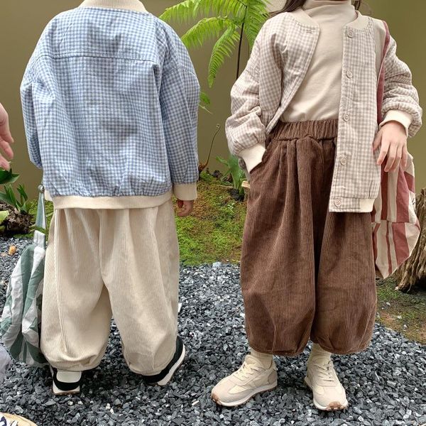 trousers girls boys corduroy autumn fall pants 2021 fashion winter solid color bloomers kids loose korean 1-7 years, Blue
trousers girls boys corduroy autumn fall pants 2021 fashion winter solid color bloomers kids loose korean 1-7 years, Blue
