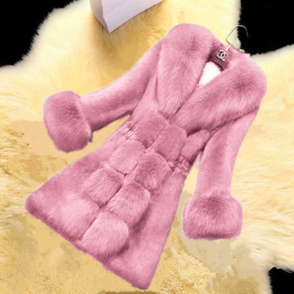2021mink velvet mid long autumn winter plush fur coat women's fox like collar thickened and thin, Black
2021mink velvet mid long autumn winter plush fur coat women's fox like collar thickened and thin, Black