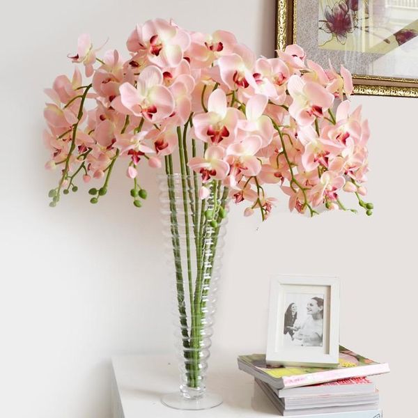 15pcs phalaenopsis artificial flowers white blue orchid silk flower for home wedding decoration dining table 6color
15pcs phalaenopsis artificial flowers white blue orchid silk flower for home wedding decoration dining table 6color