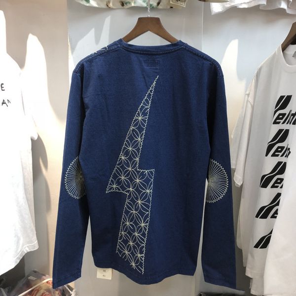 2021 new washed old vintage long sleeve t-shirt men women streetwear tee embroidery pattern kapital t shirts awn6, White
2021 new washed old vintage long sleeve t-shirt men women streetwear tee embroidery pattern kapital t shirts awn6, White