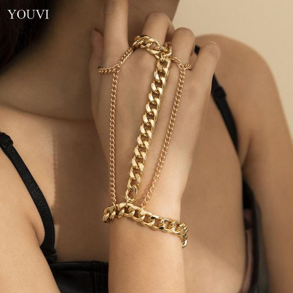 link, chain youvi ring bracelet for women goth cuban wrist jewelry boho hand back men bangles female arm link pulsera, Black
link, chain youvi ring bracelet for women goth cuban wrist jewelry boho hand back men bangles female arm link pulsera, Black