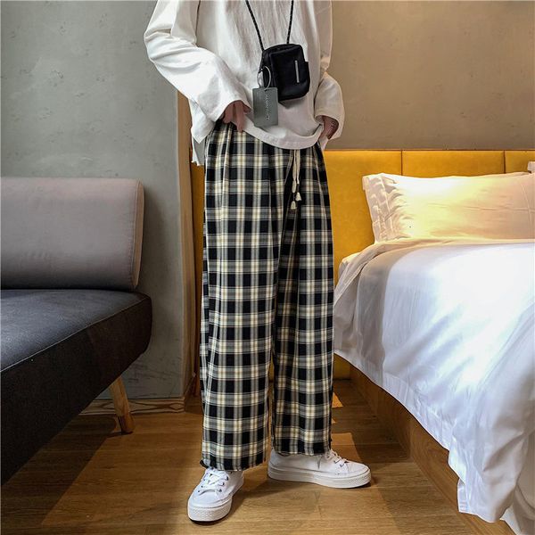 2021 new spring summer plaid men's fashion casual men streetwear korean loose hip-hop straight wide-leg pants mens trousers dw6b, Black
2021 new spring summer plaid men's fashion casual men streetwear korean loose hip-hop straight wide-leg pants mens trousers dw6b, Black