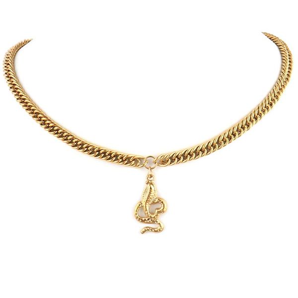 chains punk thick chain necklaces for women stainless steel snake animal charm necklace jewelry gift, Silver
chains punk thick chain necklaces for women stainless steel snake animal charm necklace jewelry gift, Silver