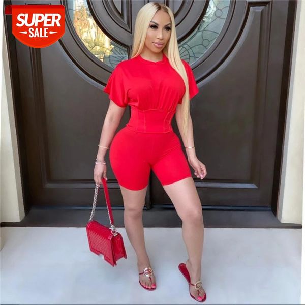 2PCS Women Short Sleeve T-shirt Crop Tops High Waist Shorts Pants Workout Tracksuit Summer Outfit Ladies Casual 2 Piece Set 2020 #dl9m, White
2PCS Women Short Sleeve T-shirt Crop Tops High Waist Shorts Pants Workout Tracksuit Summer Outfit Ladies Casual 2 Piece Set 2020 #dl9m, White