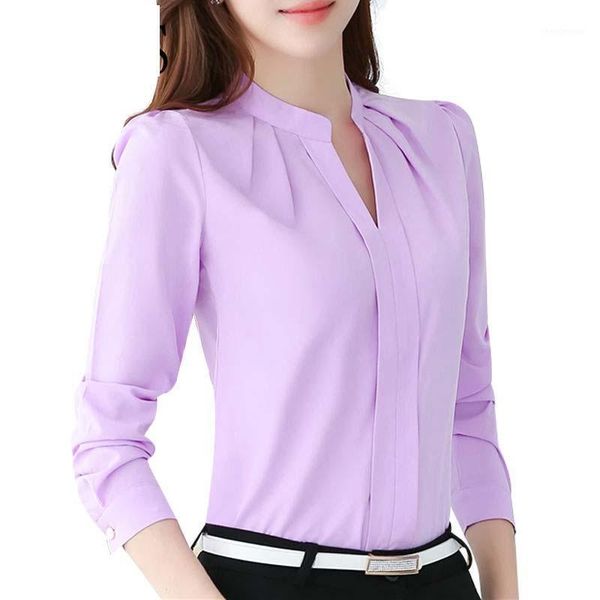spring autumn women long sleeve casual chiffon blouse female v-neck work wear solid color white office shirts for women's blouses &
spring autumn women long sleeve casual chiffon blouse female v-neck work wear solid color white office shirts for women's blouses &
