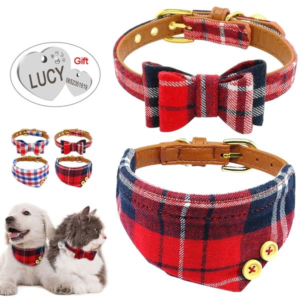 cat dog collar scarf set soft cotton leather pu plaid handkerchief bow necklace carved id label and small pet bell
cat dog collar scarf set soft cotton leather pu plaid handkerchief bow necklace carved id label and small pet bell