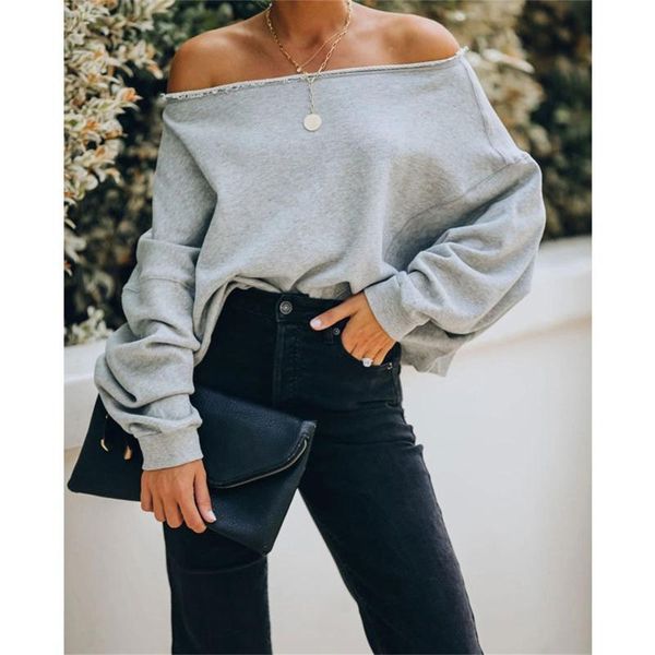 women's t-shirt harajuku 2021 spring off-shoulder tshirt fashion solid color one-word collar casual long-sleeved pullover femme clothin, White
women's t-shirt harajuku 2021 spring off-shoulder tshirt fashion solid color one-word collar casual long-sleeved pullover femme clothin, White