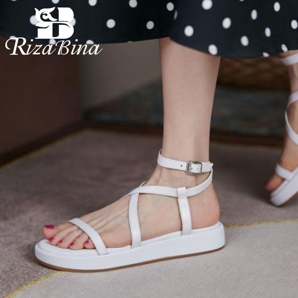 sandals rizabina 2021 women genuine leather shoes buckle strap platform solid color casual gladiator ladies footwear size 34-39, Black
sandals rizabina 2021 women genuine leather shoes buckle strap platform solid color casual gladiator ladies footwear size 34-39, Black