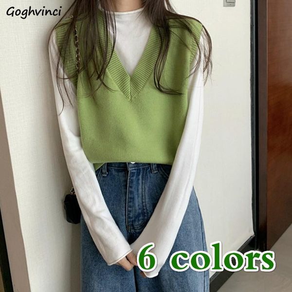 women's vests sweater vest women v-neck solid loose all-match korean style autumn womens sleeveless chic fashion retro simple casual st, Black;white
women's vests sweater vest women v-neck solid loose all-match korean style autumn womens sleeveless chic fashion retro simple casual st, Black;white