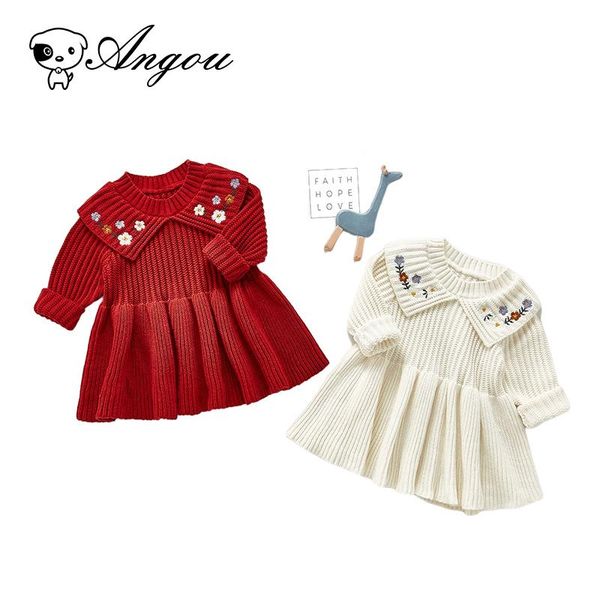 girl's dresses angou embroidery inant baby girls princess dress long sleevs flower knitted sweater warm ruffle toldder clothes, Red;yellow
girl's dresses angou embroidery inant baby girls princess dress long sleevs flower knitted sweater warm ruffle toldder clothes, Red;yellow