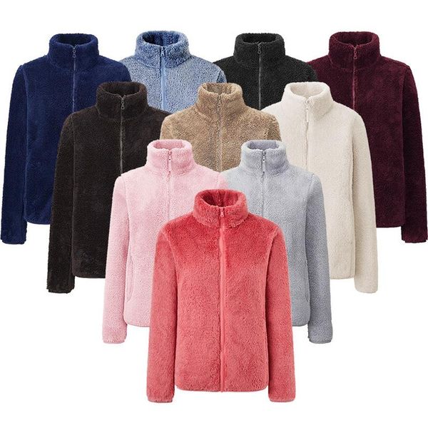 women's jackets lovirs fleece double-sided coats outdoor teddy zipper solid coral coat soft warm autumn winter jackat for women, Black;brown
women's jackets lovirs fleece double-sided coats outdoor teddy zipper solid coral coat soft warm autumn winter jackat for women, Black;brown