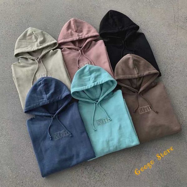 heavy fabric box embroidered kith hoodie men women 1:1 oversize solid sweatshirts black pink blue khaki pullovers, White;black
heavy fabric box embroidered kith hoodie men women 1:1 oversize solid sweatshirts black pink blue khaki pullovers, White;black
