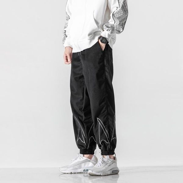 flame corduroy casual cargo pants elastic waist men's clothes harajuku trousers jogger hip hop oversized techwear streetwear, Black
flame corduroy casual cargo pants elastic waist men's clothes harajuku trousers jogger hip hop oversized techwear streetwear, Black
