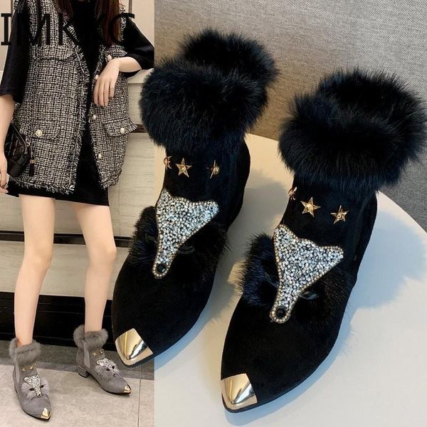 boots women fashion metal decoration winter warm ankle woman comfortable zip med heel fur black zapatos de mujer
boots women fashion metal decoration winter warm ankle woman comfortable zip med heel fur black zapatos de mujer