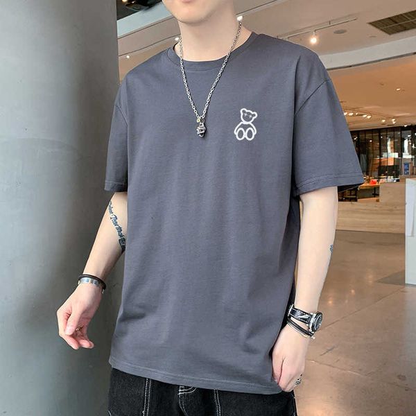 men's korean loose summer thin casual t-shirt fashion brand xinjiang cotton round neck breathable short sleeve shirt men's, White;black
men's korean loose summer thin casual t-shirt fashion brand xinjiang cotton round neck breathable short sleeve shirt men's, White;black