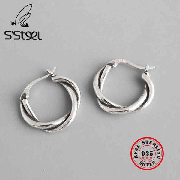 s'steel minimalist real sterling silver earrings for women korean pendientes plata de ley 925 mujer boucles d oreille femme 220108, Golden;silver
s'steel minimalist real sterling silver earrings for women korean pendientes plata de ley 925 mujer boucles d oreille femme 220108, Golden;silver
