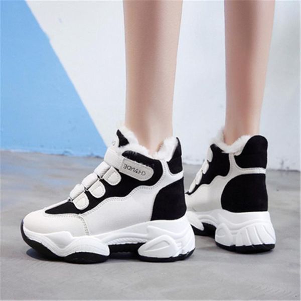 boots winter female 2021 ankle heels high wedge shoes warm fur platform leather sneakers cotton snow for women, Black
boots winter female 2021 ankle heels high wedge shoes warm fur platform leather sneakers cotton snow for women, Black