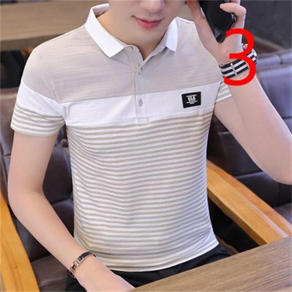 new 2021 summer port wind lapel slim t-shirt korean version the trend of solid color leading men's compassionate hzw9, White;black
new 2021 summer port wind lapel slim t-shirt korean version the trend of solid color leading men's compassionate hzw9, White;black