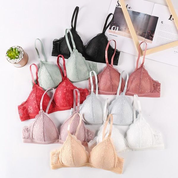 bras bra women lace push up lingerie seamless bralette deep v thin brassiere female underwear intimates ., Red;black
bras bra women lace push up lingerie seamless bralette deep v thin brassiere female underwear intimates ., Red;black