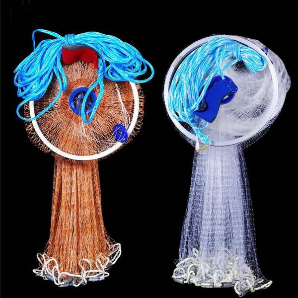 xc lohas fishing net trap 2.4m-4.2m american hand cast net with sinker throw network small mesh fishing
xc lohas fishing net trap 2.4m-4.2m american hand cast net with sinker throw network small mesh fishing