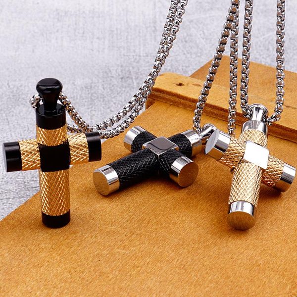 pendant necklaces classic cross necklace for men solid stainless steel gold black male jesus jewelry birthday gifts father husband, Silver
pendant necklaces classic cross necklace for men solid stainless steel gold black male jesus jewelry birthday gifts father husband, Silver