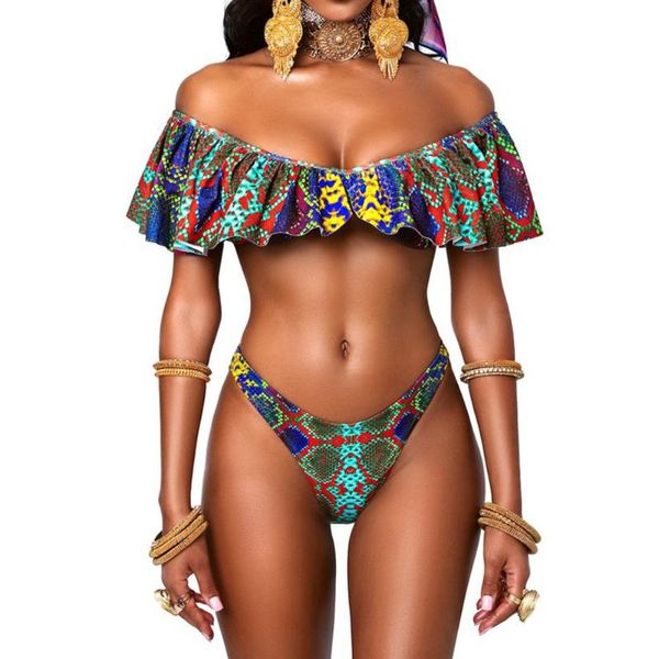 one-piece suits women national print two piece ruffle swimwear off shoulder halter bikinis swimsuit summer beach bathing suit thong
one-piece suits women national print two piece ruffle swimwear off shoulder halter bikinis swimsuit summer beach bathing suit thong
