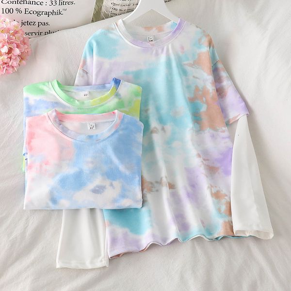 2021 new tie dye women's t shirt autumn sleeve female t-shirts casual tee o-neck ladies girls tshirt harajuku women long zapx, White
2021 new tie dye women's t shirt autumn sleeve female t-shirts casual tee o-neck ladies girls tshirt harajuku women long zapx, White