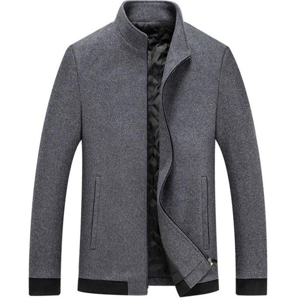 men's wool & blends business casual woolen coat solid color zipper jackets winter fashion male overcoat high quality, Black
men's wool & blends business casual woolen coat solid color zipper jackets winter fashion male overcoat high quality, Black