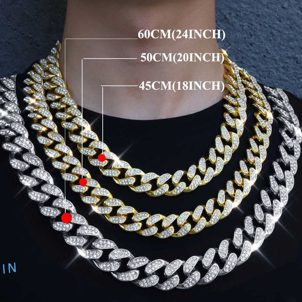 neklace - men's hip-hop chain, 1.8cm, gold-plated nail chain, large heavy cuban chain, hip-hop jewelry, necklace, ice chain q0809, Silver
neklace - men's hip-hop chain, 1.8cm, gold-plated nail chain, large heavy cuban chain, hip-hop jewelry, necklace, ice chain q0809, Silver