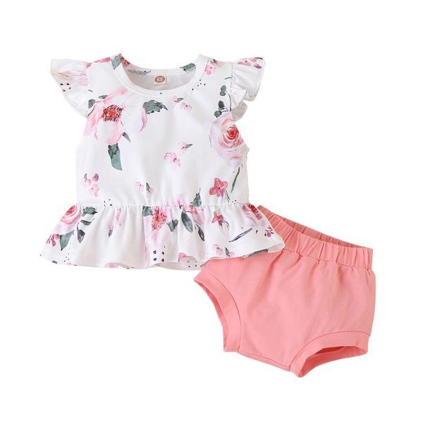 clothing sets 2021 summer 3-18m baby girl 2pcs set floral print ruffled flared short sleeve pink shorts toddler infant outfit clothes, White
clothing sets 2021 summer 3-18m baby girl 2pcs set floral print ruffled flared short sleeve pink shorts toddler infant outfit clothes, White