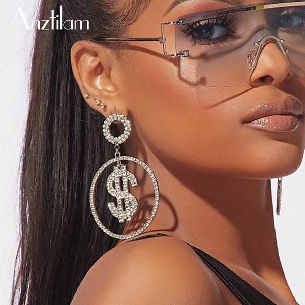 hoop & huggie all luxury money full bling rhinestone earrings for women shiny crystal us dollar dangle jewelry accessories, Golden;silver
hoop & huggie all luxury money full bling rhinestone earrings for women shiny crystal us dollar dangle jewelry accessories, Golden;silver