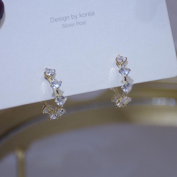 stud ins romantic delicate jewelry cubic zircon cz earrings for women 14k real gold simple style, Golden;silver
stud ins romantic delicate jewelry cubic zircon cz earrings for women 14k real gold simple style, Golden;silver