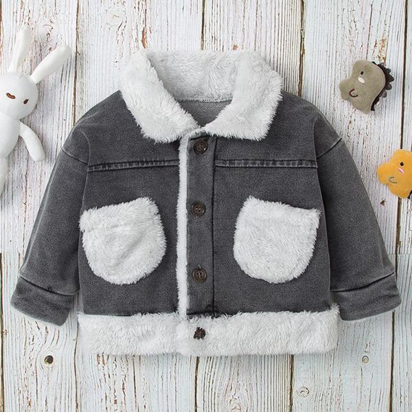 jackets winter korean boys clothes thick fur coats toddler plush pocket denim children outwear warm boy button outerwear, Blue;gray
jackets winter korean boys clothes thick fur coats toddler plush pocket denim children outwear warm boy button outerwear, Blue;gray