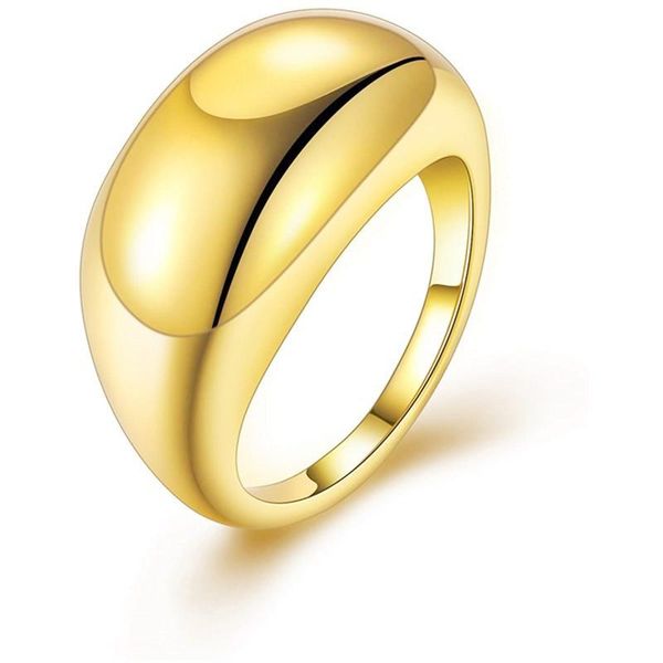 cluster rings gold-plated male and female couples wedding rings, large glossy thick dome ring geometric fashion simple versatile, Golden;silver
cluster rings gold-plated male and female couples wedding rings, large glossy thick dome ring geometric fashion simple versatile, Golden;silver