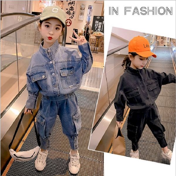 2021 .2022 spring autumn children baby girls clothes sets fashion denim jacket +pants sets for girls kids clothes jacket girls sets, White
2021 .2022 spring autumn children baby girls clothes sets fashion denim jacket +pants sets for girls kids clothes jacket girls sets, White